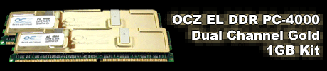 OCZ EL DDR PC-4000 Dual Channel Gold
